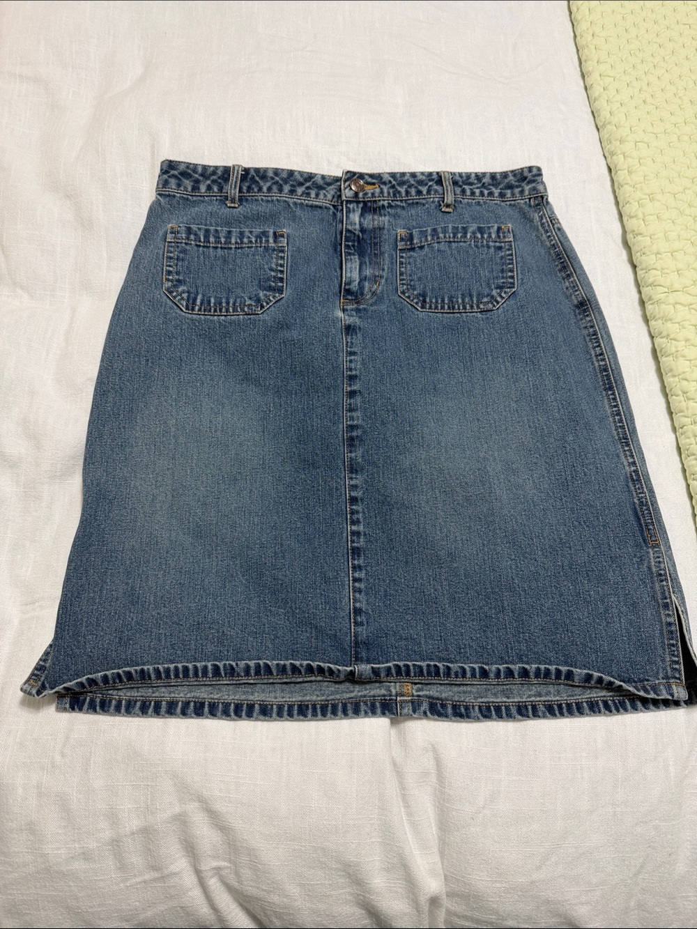 Old Navy Blue Denim A-Line Skirt